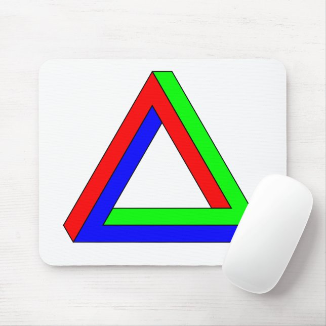 Optical Triangle illusion Mouse Mat (With Mouse)