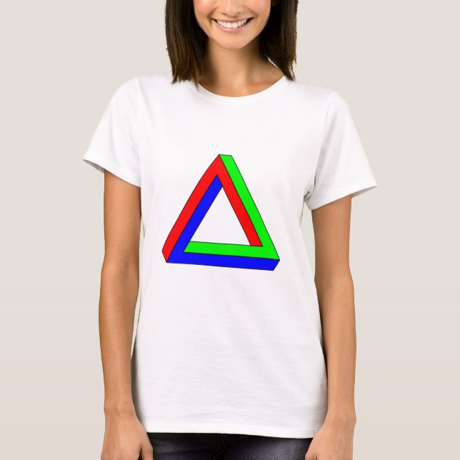Optical Triangle illusion T-Shirt (Front)