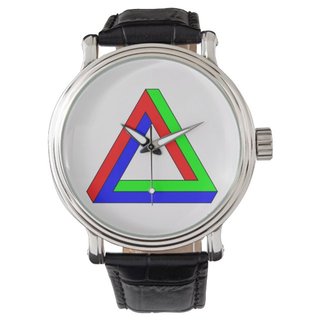 Optical Triangle illusion Watch (Front)