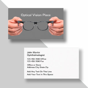Optical Vision Care Ophthalmologist  Business Card
