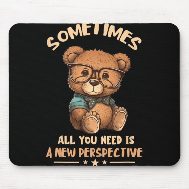 Optician Bear New Perspective Eye Doctor Ophthalmo Mouse Pad (Front)