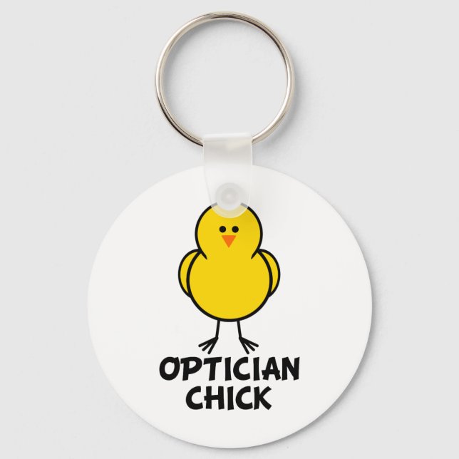 Optician Chick Key Ring (Front)