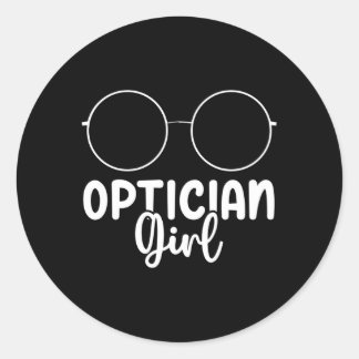 Optician Classic Round Sticker