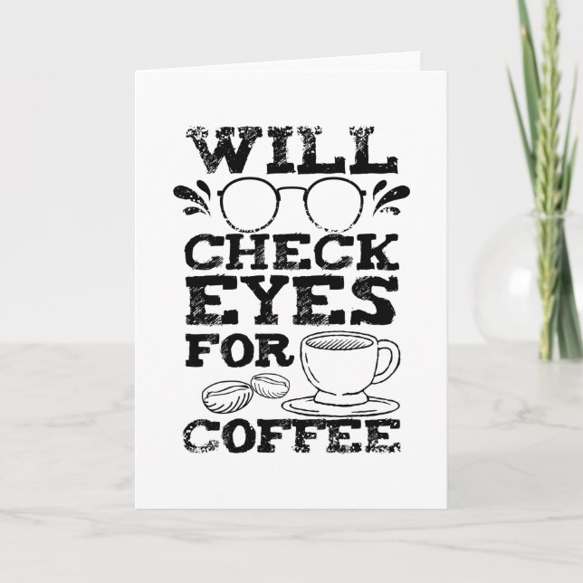 Optician Coffee Card (Front)
