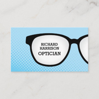 Optician Colourful Eyeglasses Business Card