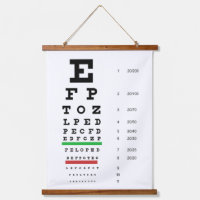 Optician Eye Chart Wall