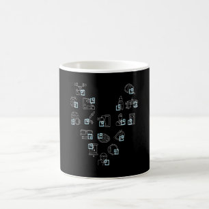 Optician Heart Optician Glasses Coffee Mug