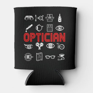 Optician Heart Optometrist Ophthalmologist Can Cooler