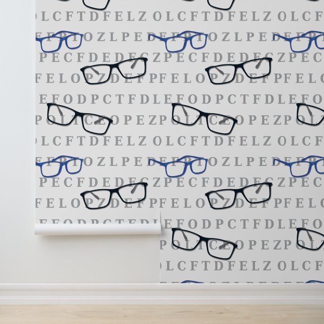 Optician Optometrist Eye Chart and Spectacles Wallpaper (Application)