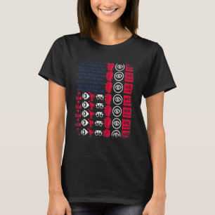 Optician Tool American Flag Pride 4th Of July Opti T-Shirt