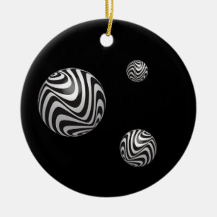 Optics thru Shapes Ceramic Ornament