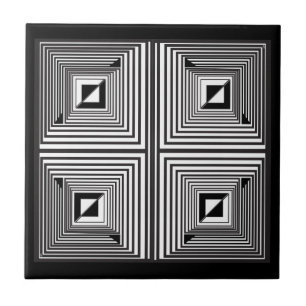 Optics thru Shapes Ceramic Tile