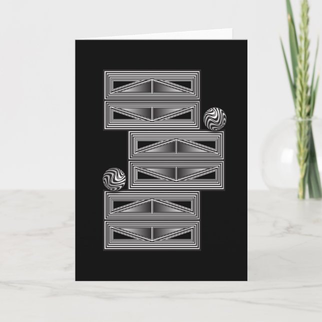 Optics thru Shapes  Greeting Card (Front)