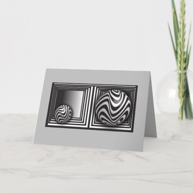 Optics thru Shapes Greeting Card (Front)