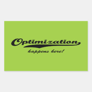 Optimisation Happens Here Rectangular Sticker