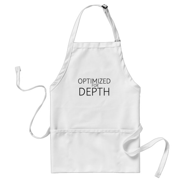 Optimised For Depth Minimalist Industrial Standard Apron (Front)