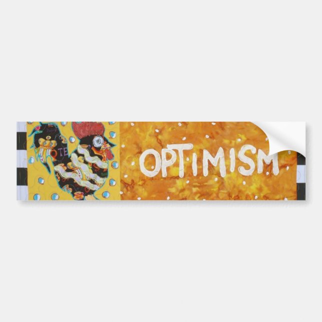 Optimism Bumper Sticker (Front)