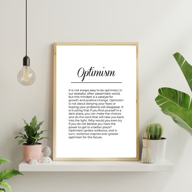 OPTIMISM Inspirational Uplifting Print (Creator Uploaded)