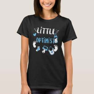 Optimism Little Optimist  Baby Boy Sayings T-Shirt