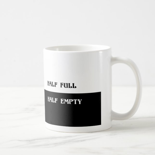 Optimist Pessimist Mug (Right)