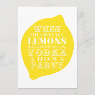 Optimistic Card | Lemon Party Theme