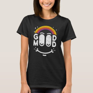 Optimistic Good Mood good vibe laughing positive v T-Shirt