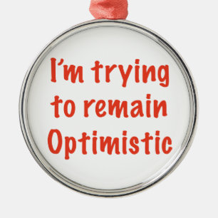 Optimistic Metal Tree Decoration