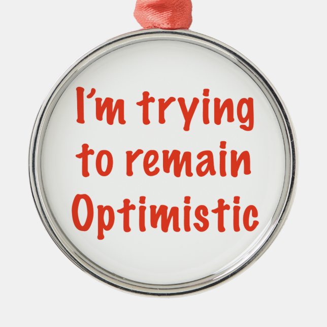 Optimistic Metal Tree Decoration (Front)