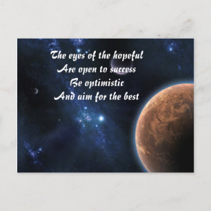 Optimistic postcards