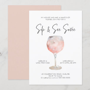 Option 1: Sip & See Soiree  Invitation