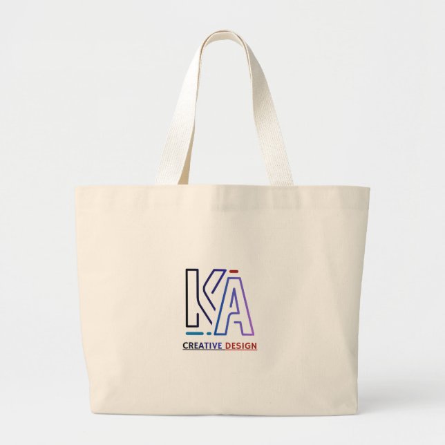Option 2 (Gift Focus): Personalised Monogram Initi Large Tote Bag (Front)