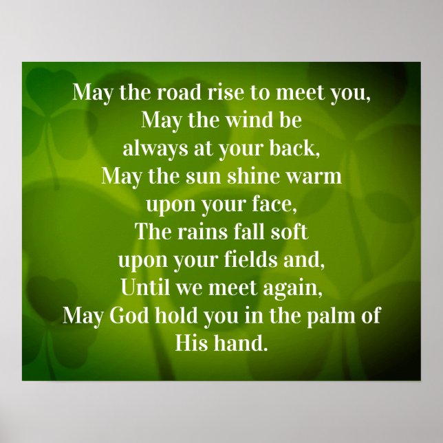 Optional Frame May The Road Rise To Meet Yo Poster (Front)