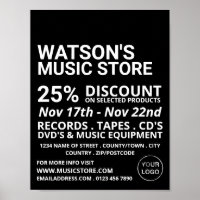 Optional Logo, Music Store Advertising