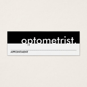optometrist appointment card