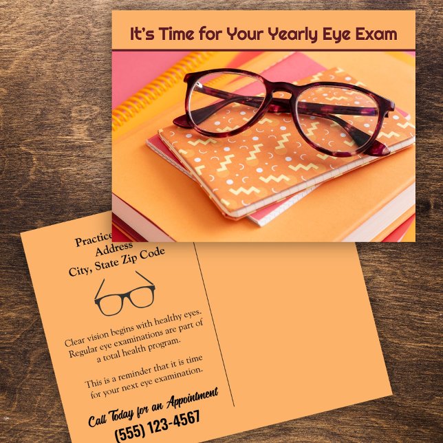 Optometrist Appointment Reminder Postcard (Creator Uploaded)