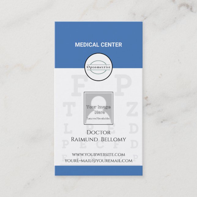 Optometrist Business Card (Front)