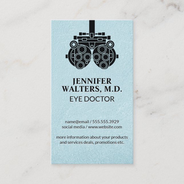 Optometrist Business Card (Front)