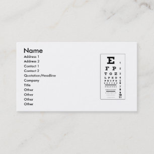 Optometrist Business Card