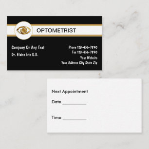Optometrist Business Cards