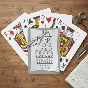 Optometrist Chart Playing Cards