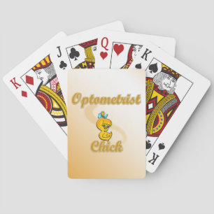 Optometrist Chick Playing Cards