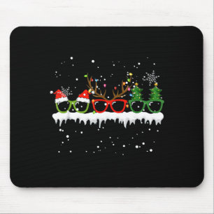Optometrist Christmas Tree Gles Costume Santa Opto Mouse Pad