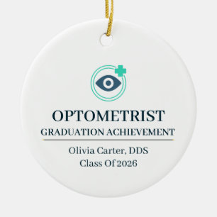 Optometrist Custom Name Since Year Ceramic Ornament