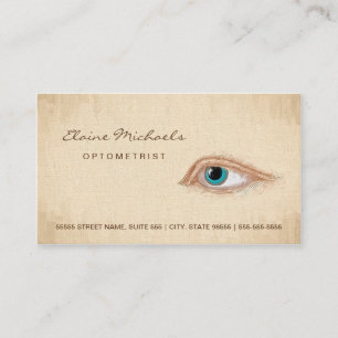 Optometrist Eye Appointment Classic Illustration Card