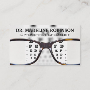 Optometrist   Eye Chart and Glasses Appointment Card