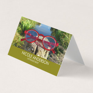 Optometrist Eye Glasses Business Card