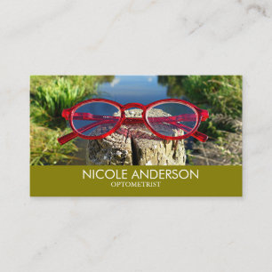  Optometrist Eye Glasses Business Card