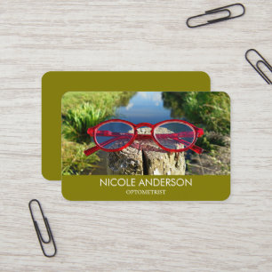  Optometrist Eye Glasses Business Card