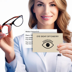 Optometrist Eye symbol Design Business Card