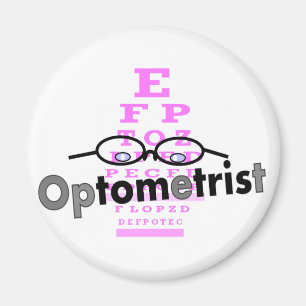 Optometrist Gifts, Eyeglasses and Eyechart Design Magnet
